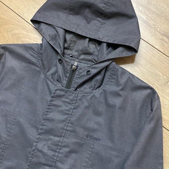 STUSSY CANVAS HOODED JACKET - Picture 2 of 8